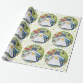 Verjaardag Matte Wrapping Paper Cadeaupapier (Uitgerold)