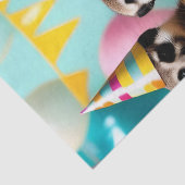Verjaardag meerkatten met taart, tissuepapier (Detail)