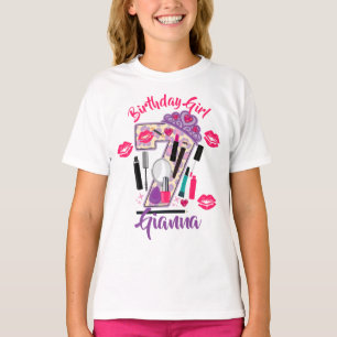 Verjaardag Meisje 7 Spa Make-up T-shirt