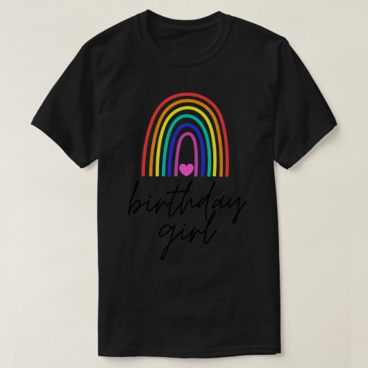Verjaardag Meisje 8 T-shirt (Design voorkant)