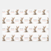 Verjaardag meisje Cute Rabbit Inpakpapier Vel (Voorkant 2)