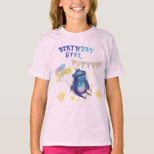 Verjaardag meisje fee karakter t-shirt