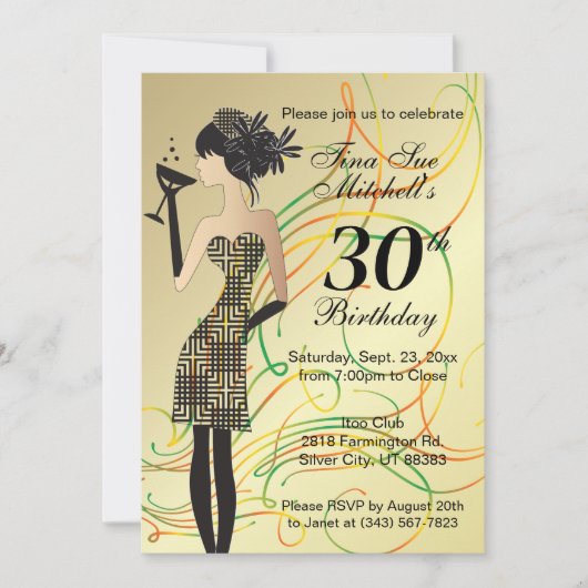 Verjaardag Meisje Feest Viering Kaart (Voorkant)