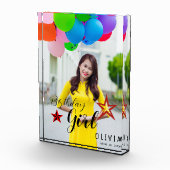 Verjaardag Meisje Geheugenblok met je foto (Rechts)