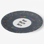 Verjaardag Meisje Happy Birthday schoolbord Papieren Bordje (Gekanteld)