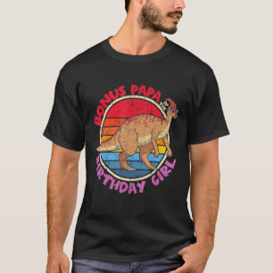 Verjaardag meisje I Bonus Papa Parasaurolophus I T-shirt