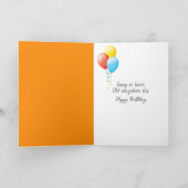 Verjaardag Meisje Jacht Een Monarch Vlinder Kaart (Binnen)