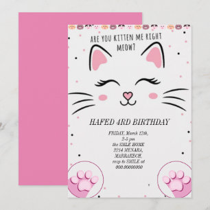 verjaardag meisje kat meisjes katten katje schatti kaart