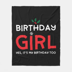 Verjaardag Meisje Kerstmis B Dag Fleece Deken