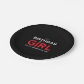 Verjaardag Meisje Kerstmis B Dag Papieren Bordje (Gekanteld)