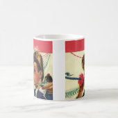  verjaardag, meisje met geluidsmaker koffiemok (Center)