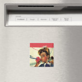 verjaardag, meisje met geluidsmaker magneet (Insitu (Vaatwasser))