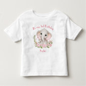 Verjaardag Meisje Olifant Roze Gepersonaliseerde N Kinder Shirts (Voorkant)