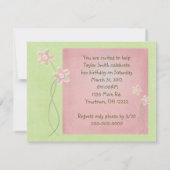 Verjaardag Meisje op de bank Kaart (Achterkant)