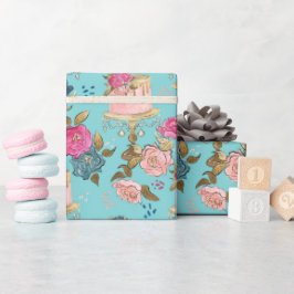 Verjaardag Meisje patroon Cadeaupapier