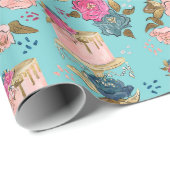 Verjaardag Meisje patroon Cadeaupapier (Rol Hoek)