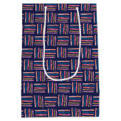 Verjaardag Meisje patroon Medium Cadeauzakje (Achterkant)