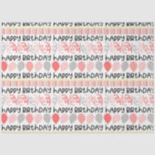 Verjaardag Meisje Patroon Tissue Papier (Voorkant)