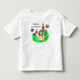 Verjaardag Meisje Prinses en Eenhoorn Leeftijd en Kinder Shirts