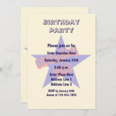 Verjaardag Meisje Schattigee Partij Kaart (Voorkant / Achterkant)