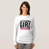 VERJAARDAG MEISJE SEPTEMBER T-Shirts (Voorkant volledig)