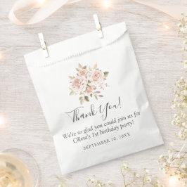 Verjaardag Meisje Shabby Chic Rozen Bloemige Dankj Bedankzakje