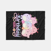 Verjaardag Meisje Squish Squad Mallow Meisjes Scha Fleece Deken (Voorkant (Horizontaal))