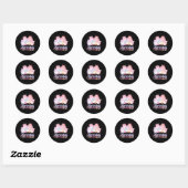 Verjaardag Meisje Squish Squad Mallow Meisjes Scha Ronde Sticker (Vel)
