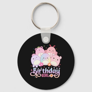 Verjaardag Meisje Squish Squad Mallow Meisjes Scha Sleutelhanger