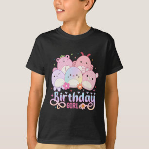 Verjaardag Meisje Squish Squad Mallow Meisjes Scha T-shirt