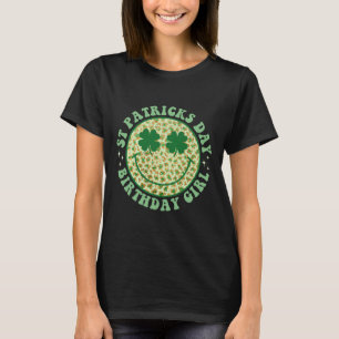 Verjaardag Meisje St Patricks Day Smile Shamrock G T-shirt