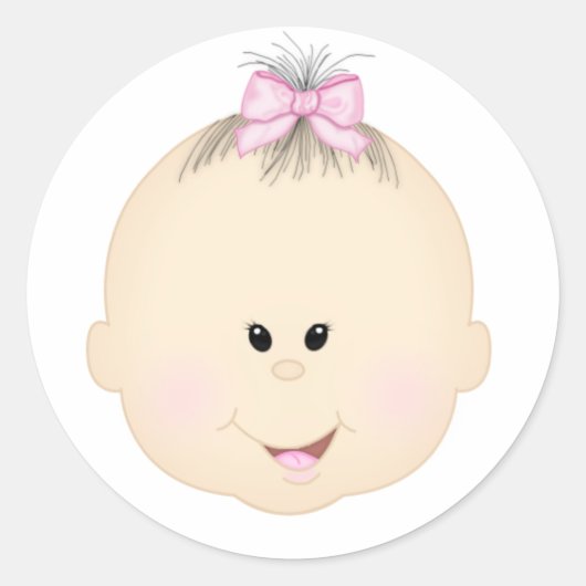 Verjaardag Meisje Sticker (Voorkant)