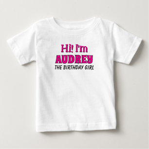 Verjaardag Meisje T-shirt, Verjaardag T-shirt met 