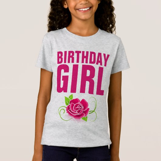 VERJAARDAG MEISJE T-Shirts (Voorkant)