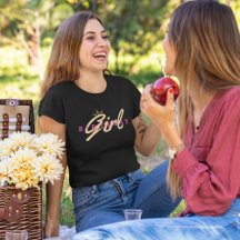 Verjaardag Meisje Typografie & Kroon, Eenvoudig, M