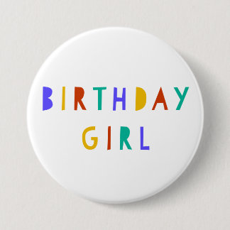 Verjaardag Meisje Verjaardag Pin Badge Party Acces Ronde Button 7,6 Cm