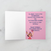 Verjaardag Meisje Vibes geactiveerd Kaart (Binnen)