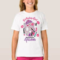 Verjaardag Meisje Zes 6 | Spa Make-up | T-Shirt
