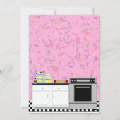 Verjaardag Meisjes Bake Off Party Kaart (Achterkant)