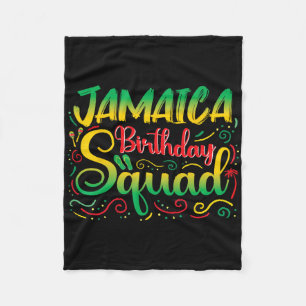 Verjaardag Meisjes Jamaica Squad Trip 2025 Party O Fleece Deken