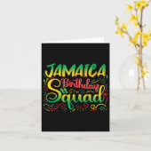 Verjaardag Meisjes Jamaica Squad Trip 2025 Party O Kaart (Gele Bloem)