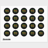 Verjaardag Meisjes Jamaica Squad Trip 2025 Party O Ronde Sticker (Vel)