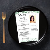 Verjaardag Menu groene foto leuke weetjes