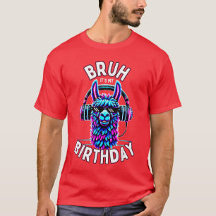 Verjaardag merch llama jongen meisje familie grapp t-shirt