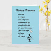 Verjaardag Messenger - een verjaardagskaart Kaart (Gele Bloem)