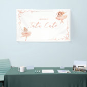 Verjaardag met Ballerina Strik Spandoek (Beurs)