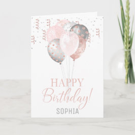 Verjaardag met Blush en Zilveren Ballonnen