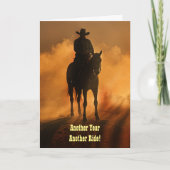 Verjaardag met Country Western Cowboy Voor Hem Kaart (Voorkant)
