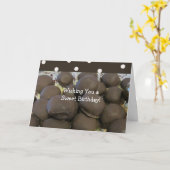 Verjaardag met decadente chocolade kaart (Gele Bloem)