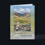 Verjaardag met een berglandschap kaart<br><div class="desc">Een prachtig landschap om je man een fijne verjaardag te wensen. Een uitzicht van het Engelse Lake District.</div>